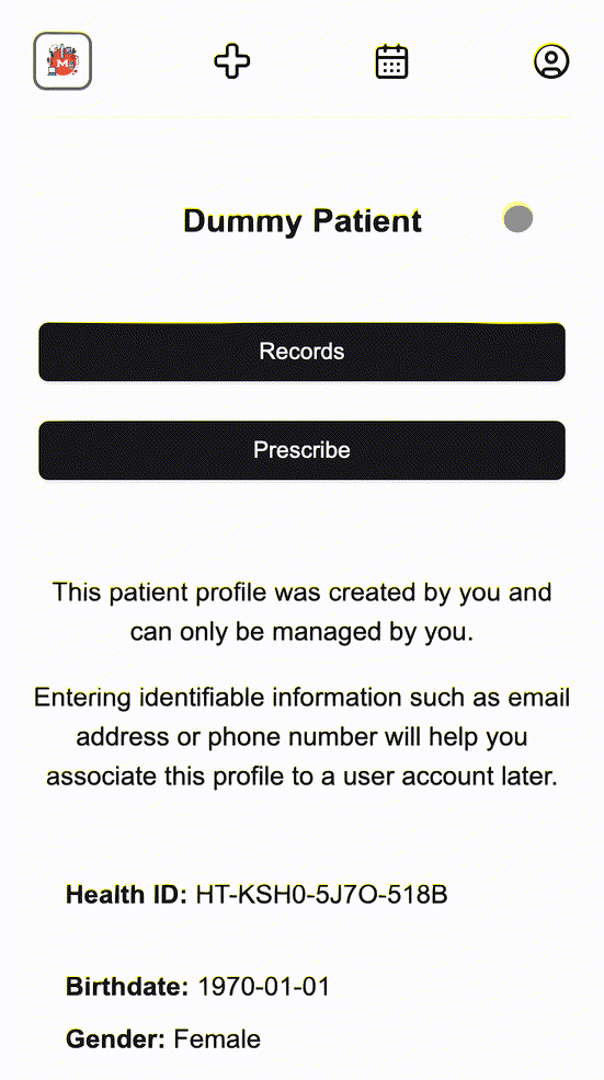 Records Page